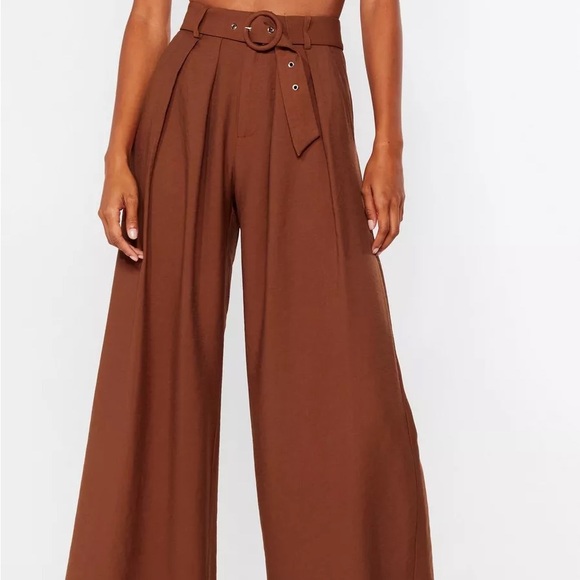 Business As Usual wide Leg Belted Pants P14 - Picture 3 of 10